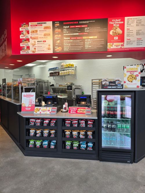 interior of Jimmy John's in Raleigh, NC