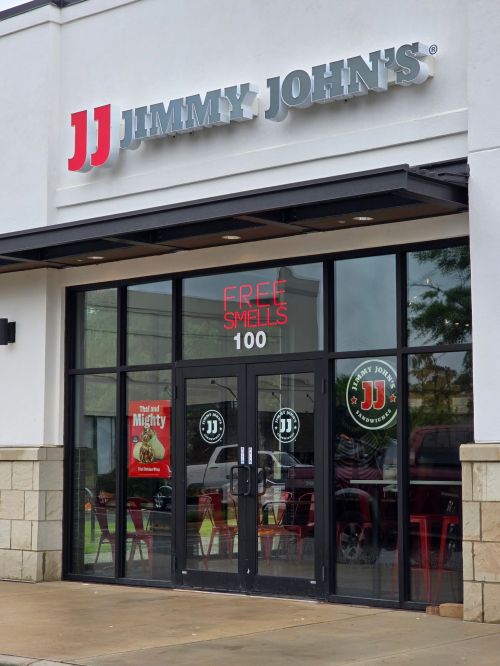 new location storefront of Jimmy John's in Raleigh, NC after relocation